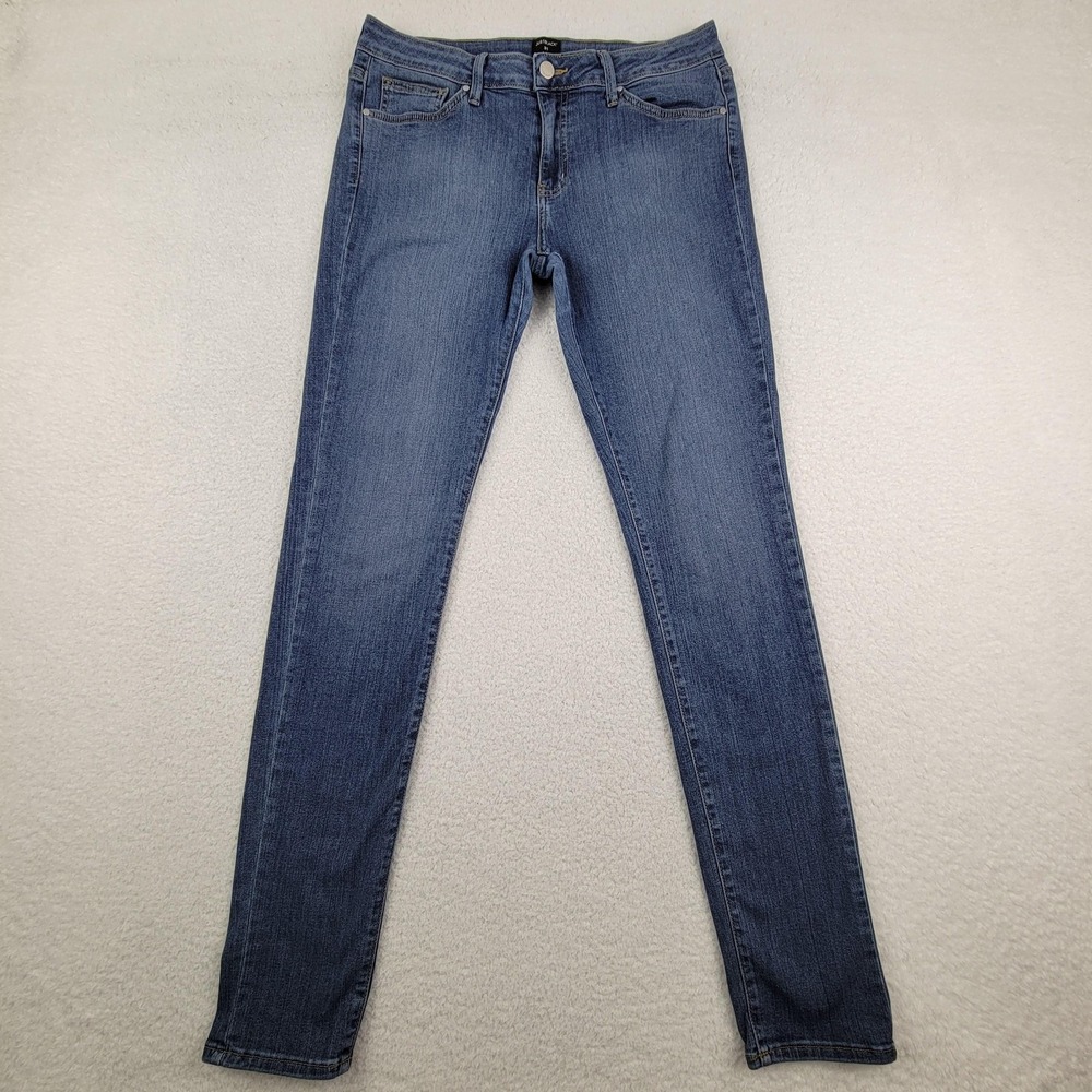 Just Black‎ Jeans Womens 31 Blue Skinny Stretch Denim High Rise Made in USA BP03